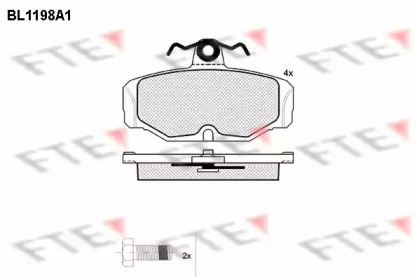 Комплект тормозных колодок FTE BL1198A1