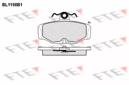 Комплект тормозных колодок FTE BL1198B1