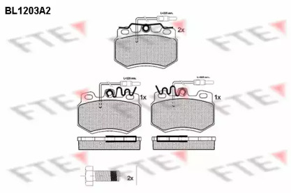 Комплект тормозных колодок FTE BL1203A2