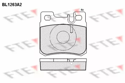 Комплект тормозных колодок FTE BL1263A2