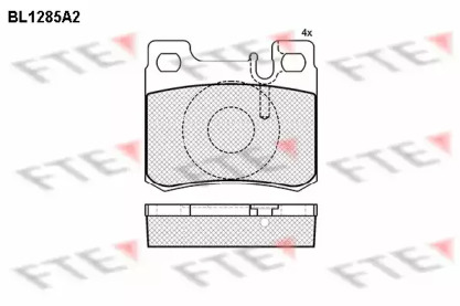 Комплект тормозных колодок FTE BL1285A2