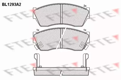 Комплект тормозных колодок FTE BL1293A2