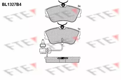 Комплект тормозных колодок FTE BL1327B4