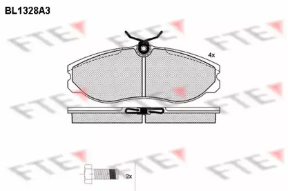 Комплект тормозных колодок FTE BL1328A3