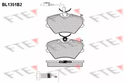 Комплект тормозных колодок FTE BL1351B2