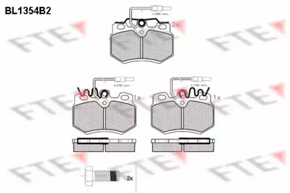 Комплект тормозных колодок FTE BL1354B2