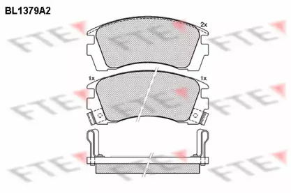 Комплект тормозных колодок FTE BL1379A2