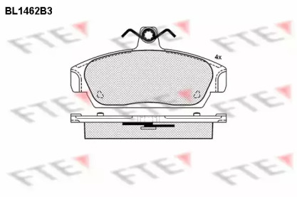 Комплект тормозных колодок FTE BL1462B3