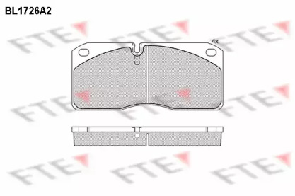 Комплект тормозных колодок FTE BL1726A2