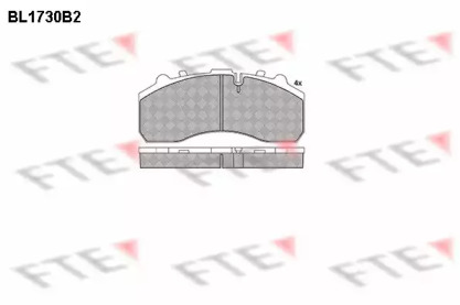 Комплект тормозных колодок FTE BL1730B2