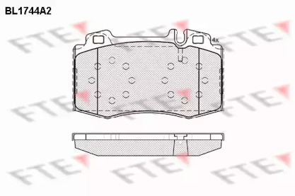 Комплект тормозных колодок FTE BL1744A2