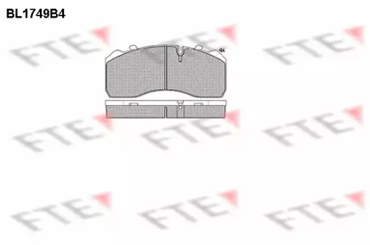 Комплект тормозных колодок FTE BL1749B4