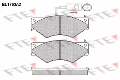 Комплект тормозных колодок FTE BL1763A2