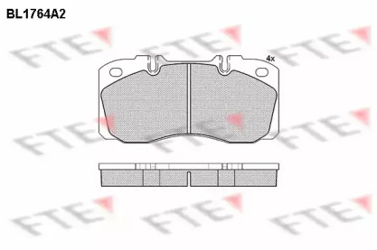 Комплект тормозных колодок FTE BL1764A2