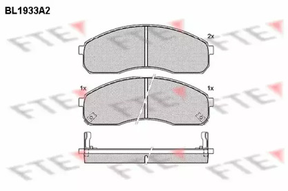 Комплект тормозных колодок FTE BL1933A2