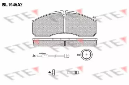 Комплект тормозных колодок FTE BL1945A2