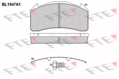 Комплект тормозных колодок FTE BL1947A1