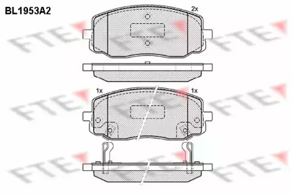 Комплект тормозных колодок FTE BL1953A2