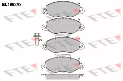 Комплект тормозных колодок FTE BL1963A2