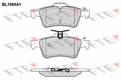 Комплект тормозных колодок FTE BL1966A1