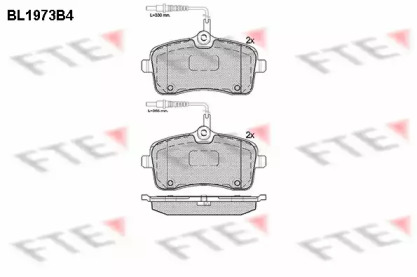 Комплект тормозных колодок FTE BL1973B4