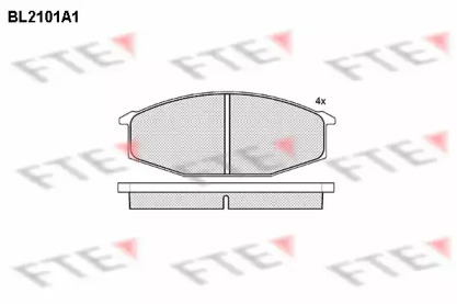 Комплект тормозных колодок FTE BL2101A1