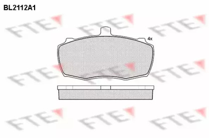 Комплект тормозных колодок FTE BL2112A1