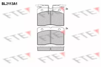 Комплект тормозных колодок FTE BL2113A1