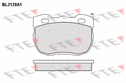 Комплект тормозных колодок FTE BL2128A1