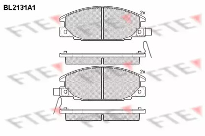 Комплект тормозных колодок FTE BL2131A1