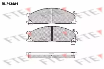 Комплект тормозных колодок FTE BL2134A1