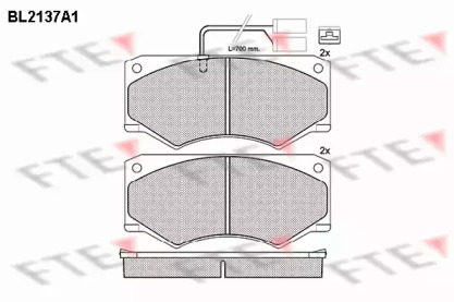 Комплект тормозных колодок FTE BL2137A1