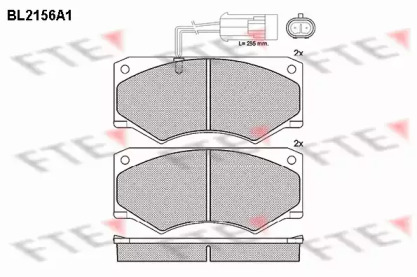 Комплект тормозных колодок FTE BL2156A1