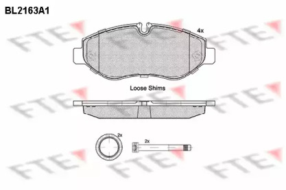 Комплект тормозных колодок FTE BL2163A1