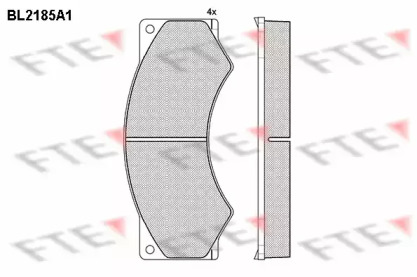 Комплект тормозных колодок FTE BL2185A1