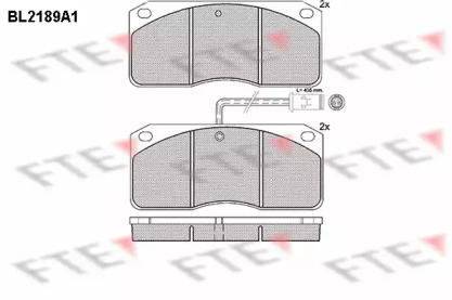 Комплект тормозных колодок FTE BL2189A1