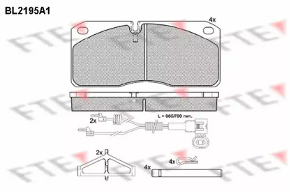 Комплект тормозных колодок FTE BL2195A1