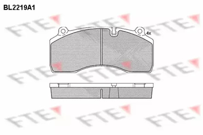 Комплект тормозных колодок FTE BL2219A1