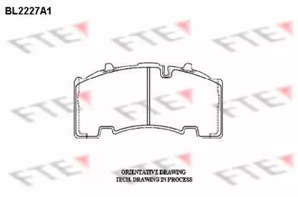 Комплект тормозных колодок FTE BL2227A1