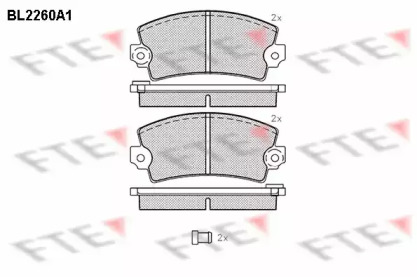 Комплект тормозных колодок FTE BL2260A1