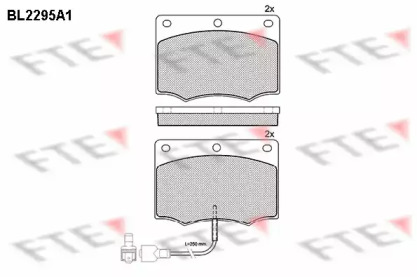 Комплект тормозных колодок FTE BL2295A1