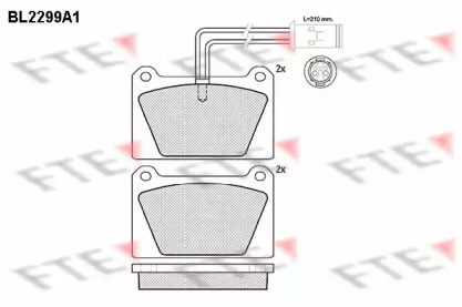 Комплект тормозных колодок FTE BL2299A1