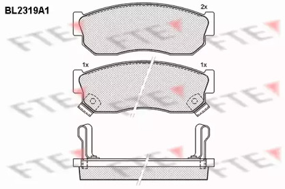 Комплект тормозных колодок FTE BL2319A1