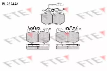 Комплект тормозных колодок FTE BL2324A1