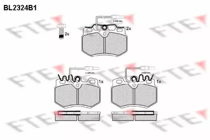 Комплект тормозных колодок FTE BL2324B1