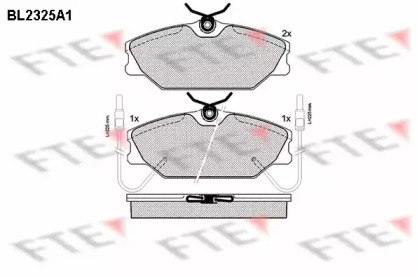 Комплект тормозных колодок FTE BL2325A1