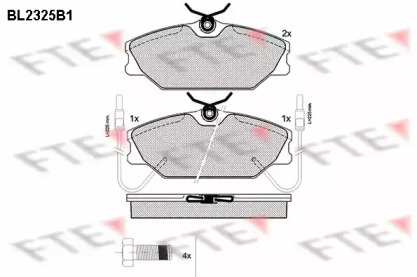 Комплект тормозных колодок FTE BL2325B1