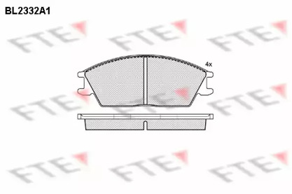 Комплект тормозных колодок FTE BL2332A1