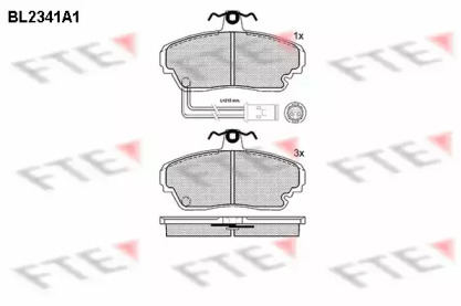 Комплект тормозных колодок FTE BL2341A1