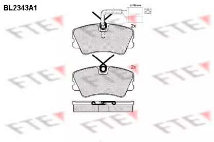 Комплект тормозных колодок FTE BL2343A1